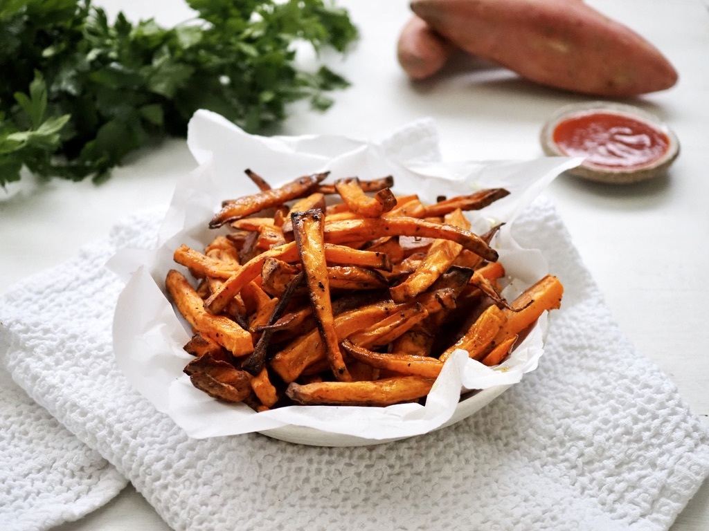 Air Fryer Sweet Potato Fries - Healthy Recipes by Lyndi Cohen